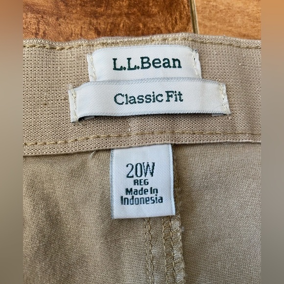 L.L Beans Women’s Plus Size Classic Fit Straight Khaki Skirt Size 20W - Picture 9 of 13